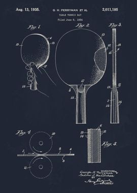 Table Tennis Bat Patent