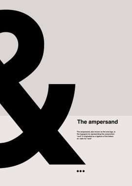 Ampersand Typography Poster