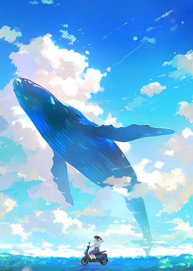 Blue Sky Anime Landscape