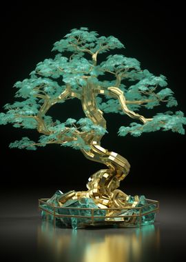 Gold Bonsai Tree