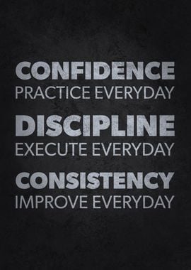 Confidence, Discipline, Consistency - Success Motivational