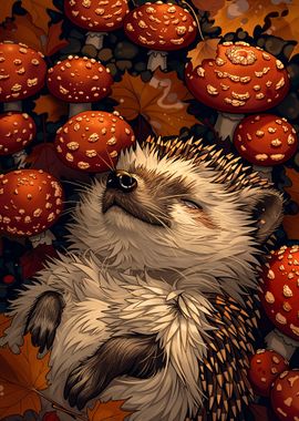 Hedgehog in Autumn