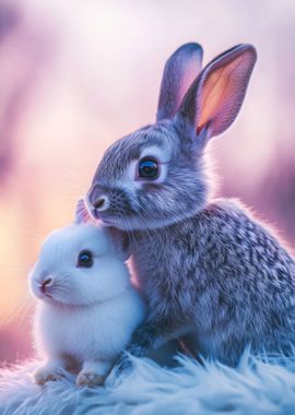 Two Cute Bunnies