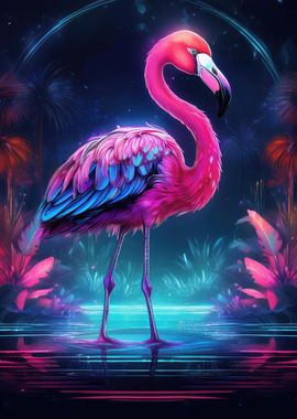 Neon Flamingo