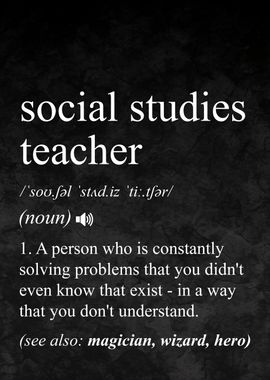 Social Studies Teacher Definition