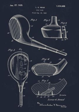 Golf Club Patent Illustration