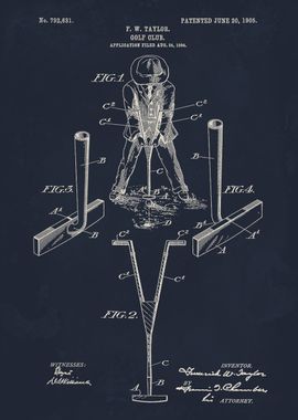 Golf Club Patent Illustration