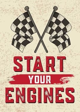 Start Your Engines Poster