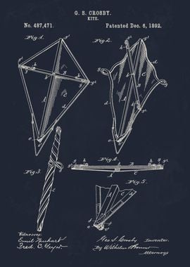 Kite Patent Illustration