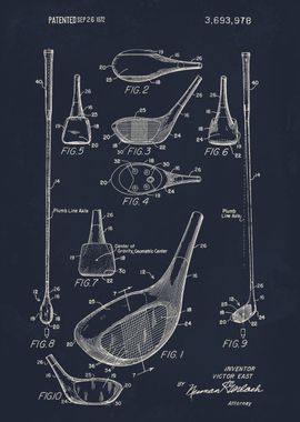 Golf Club Patent Illustration