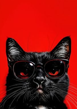 Cool Cat in Red