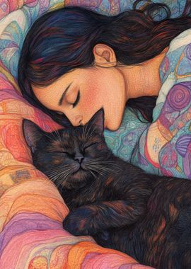 Little Nap with  Cute Cat