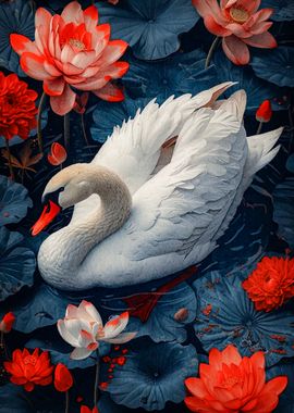 White Swan Lotus Pond