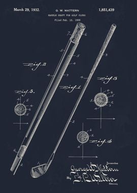 Golf Club Handle Shaft Patent