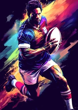 Rugby Player Action