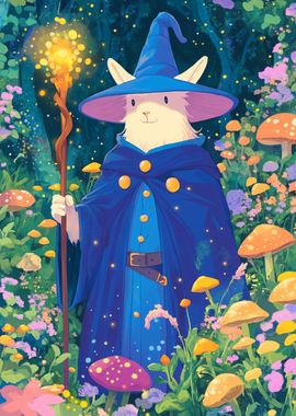 Rabbit Wizard in Forest