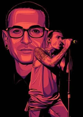 Chester Bennington Pop Art Portrait