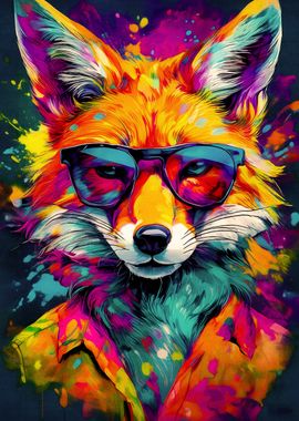 Cool Fox in Sunglasses