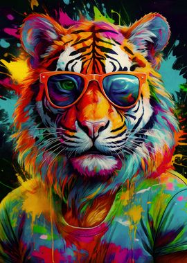 Cool Tiger in Sunglasses