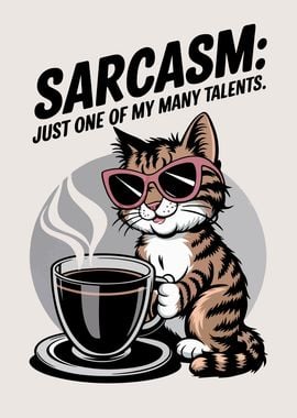 Sarcastic Cat Coffee