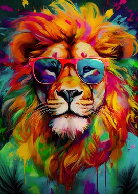 Cool Lion Painting