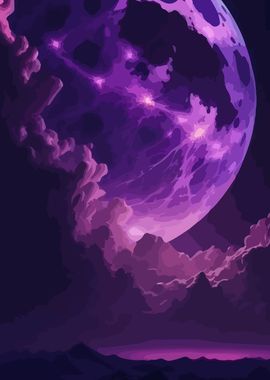 Purple Planet Landscape