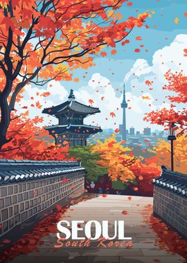 Seoul Autumn Landscape