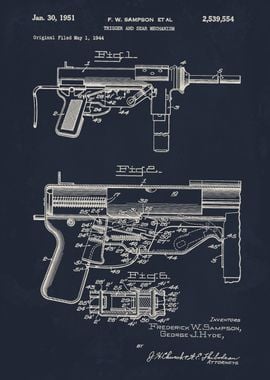 Gun Patent Illustration