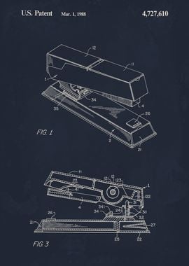 Stapler Patent Drawing