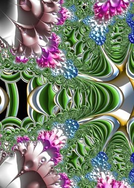 Abstract Floral Fractal