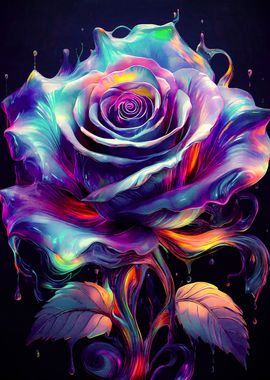 Liquid Rose flower