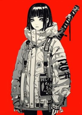 Anime Girl with Katana