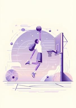 Space Dunk in Pastel Purple