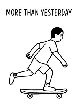 Skateboarding Illustration