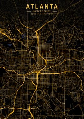 Atlanta Golden City Map