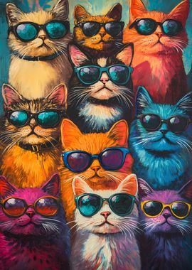 Cool Cats in Sunglasses