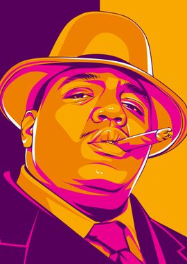 The Notorious B.I.G. Pop Art Portrait