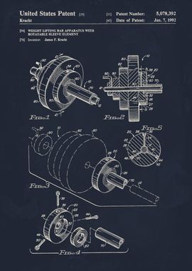 Weight Lifting Bar Patent