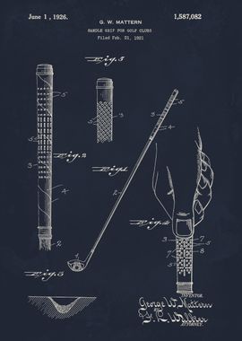 Golf Club Grip Patent