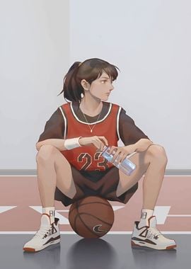 Basketball Player Illustration