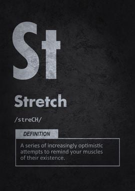 Stretch Funny Gym Definition Element Workout