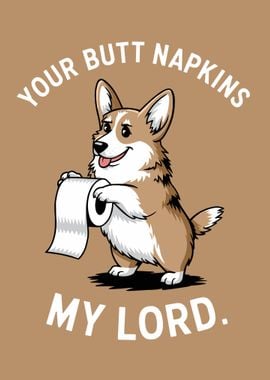 Corgi Butt Napkins