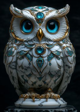 Golden Owl Kintsugi