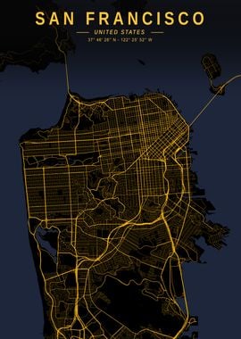 San Francisco Golden City Map