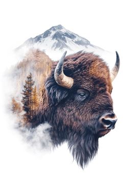 Bison Mountain Portrait