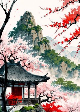 Japanese Garden Painting