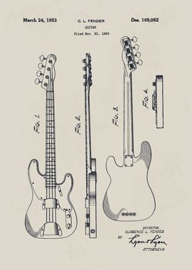 Fender Guitar Patent