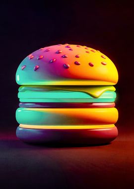 Neon Burger emoji