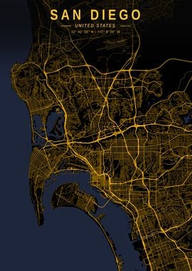 San Diego Golden City Map