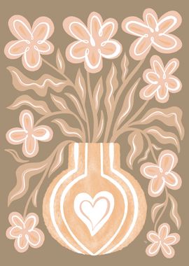 Floral Vase Illustration